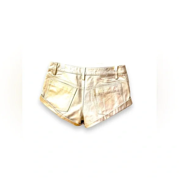 One Teaspoon Leather Bandit shorts $275MSRP NWT SzS
